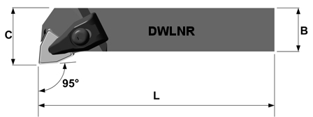 Drehhalter DWLN R/L 95°