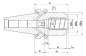 Preview: Hydraulikfutter kurz, schwer SK50 JIS B 6339 (MAS-BT) AD/Bx20x83,0