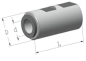Preview: GWB - Halter mit Weldonschaft Ø 25 mm 10,0x8,0
