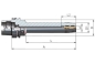 Preview: Hydraulikfutter lang, schlank HSK 100Ax20x200