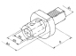 Preview: E1 Wendeplatten Bohrerhalter D 30x32x75