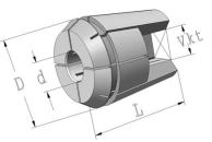 Spannzangen m. Vierkant DIN 6499 470E ER32 Ø 7,0 mm