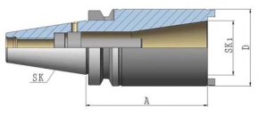 Reduzierhülse SK40 JIS B 6339 (MAS-BT) AxSK40x100