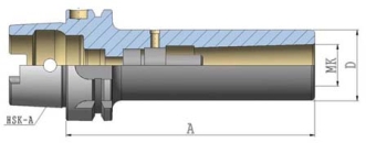 Zwischenhülse DIN6364 HSK 63AxMK3x140