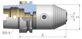 NC Bohrfutter Rechts-/ Linkslauf HSK 50Ax121x3,0-16