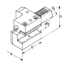 C1 Axial Werkzeughalter rechts D 20x16x50