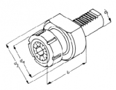 E4 Spannzangenfutter ER D 16x ER16 x40