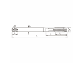 PM-HSSE V3 TiCN GWB DIN371 Metrisch M8 Typ Gun VAPM