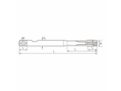 Gewindebohrer Synchro Metrisch M14 PM-HSSE V3 TiCN Typ Gun HSC