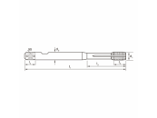 Gewindeformer Synchro Metrisch M18 PM-HSSE V3 TiN Typ IK Synchro HSC