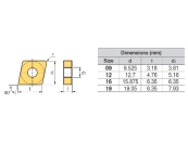 CNMG120408-MP PC8105 Titan (S) HRC (H)