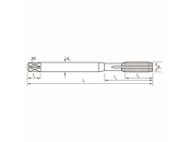 HSSE TiCN GWF DIN2174 Metrisch M2,5 Typ RLC N