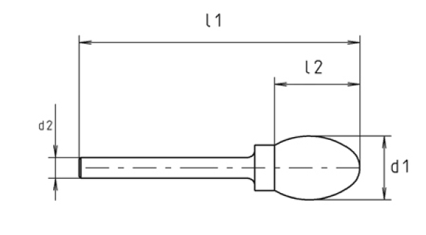 HM-Frässtift TRE 3  S6   10X61