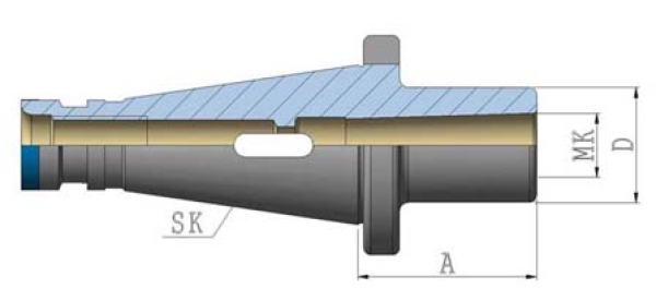 Zwischenhülse DIN 6383 m. Austreiblappen SK50 DIN2080xMK5x105