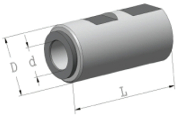 GWB - Halter mit Weldonschaft Ø 25 mm 10,0x8,0