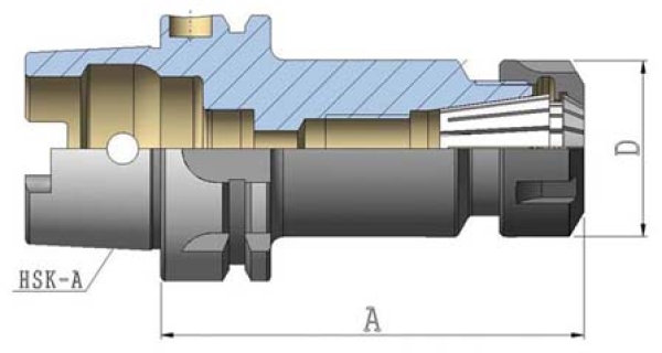 Spannzangenfutter ER HSK 100Ax160xER16