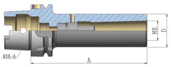 Zwischenhülse DIN6364 HSK 63AxMK4x160