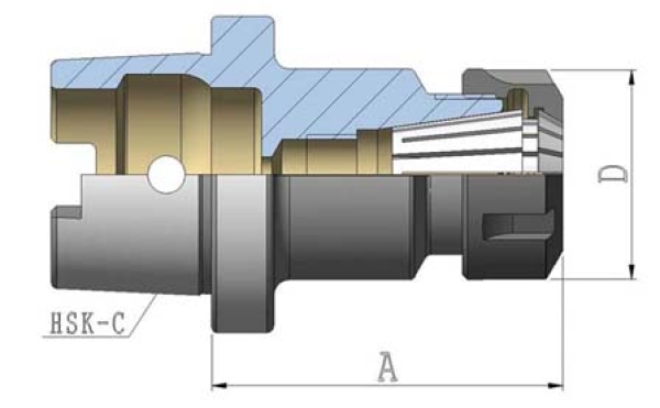 Spannzangenfutter ER HSK 40Cx60xER16