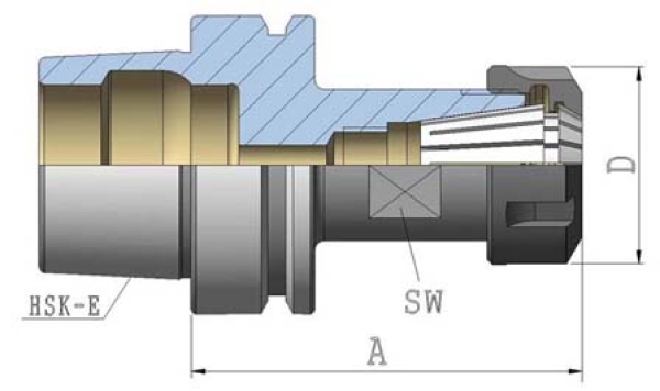 Spannzangenfutter ER HSK 50Ex100xER16