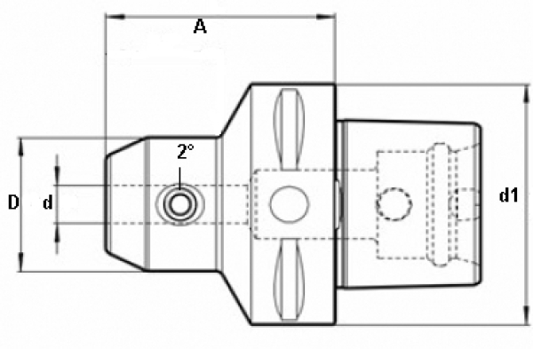 Spannfutter Whistle Notch PK C63x25x90