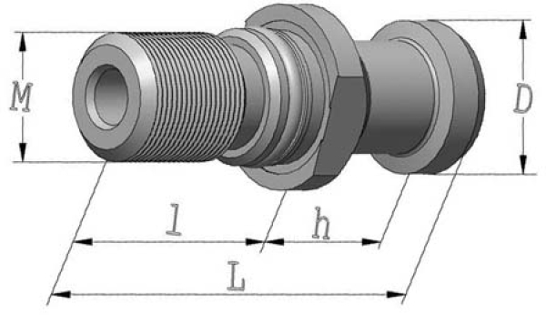 Anzugsbolzen ohne Bohrung M12 DIN 69872 B