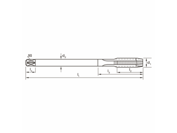 HSSE Blu GWB DIN376 Metrisch M16 Typ Gun VA