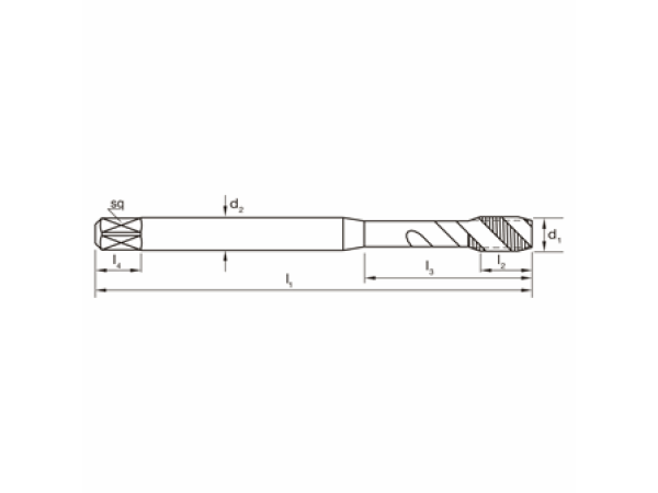 HSSE blank GWB DIN371 Metrisch M4 Typ R45Al