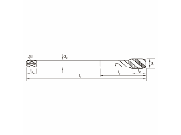 HSSE Ni GWB DIN376 Metrisch M6 Typ R45W