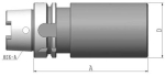 Bohrstangenrohling HSK 63Ax120x160